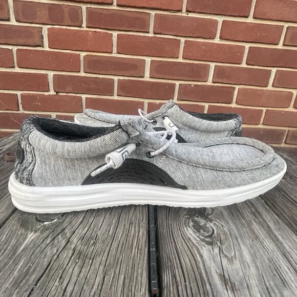 Hey Dude Wally Free Galaxy Gray Men’s Size 9 Slip On Loafers Casual Shoes - Picture 8 of 12